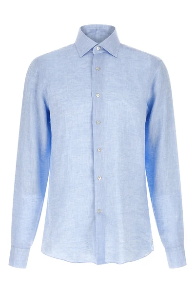 hand-stitched light linen shirt