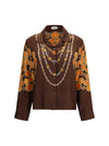 chain print buttoned shirt