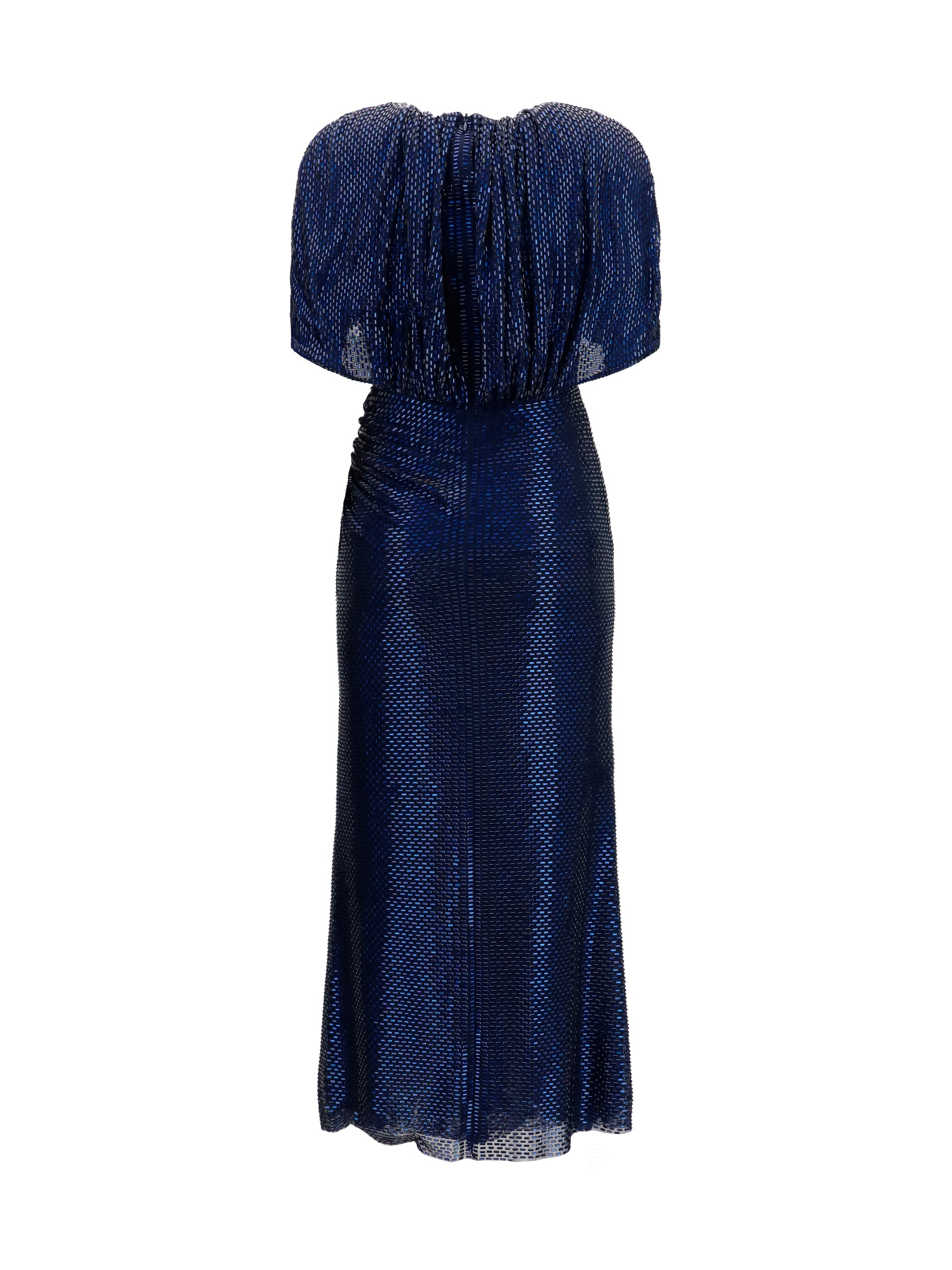 SELF-PORTRAIT 8 midi dress with cape sleeves and crystals