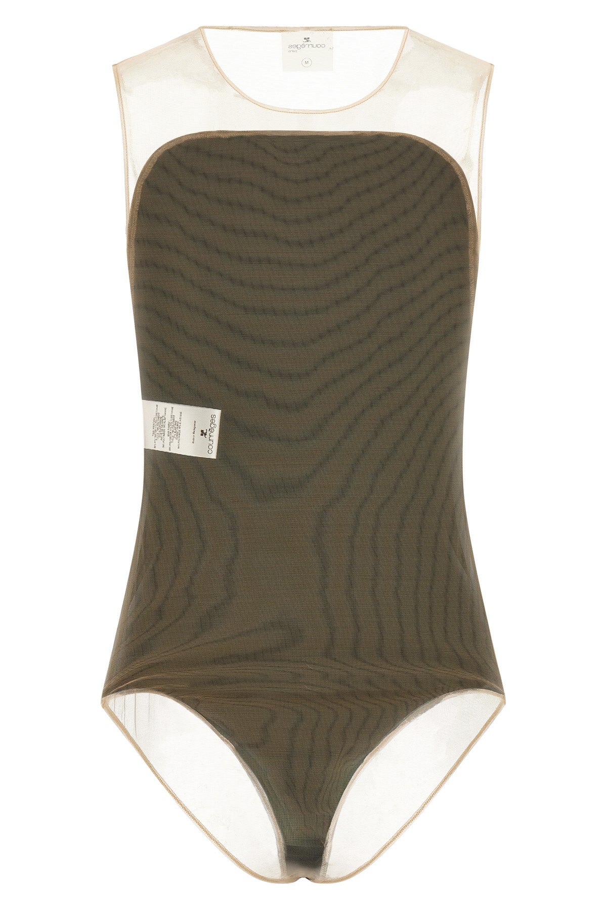 ilusion sunshiel bodysuit in transparent tulle
