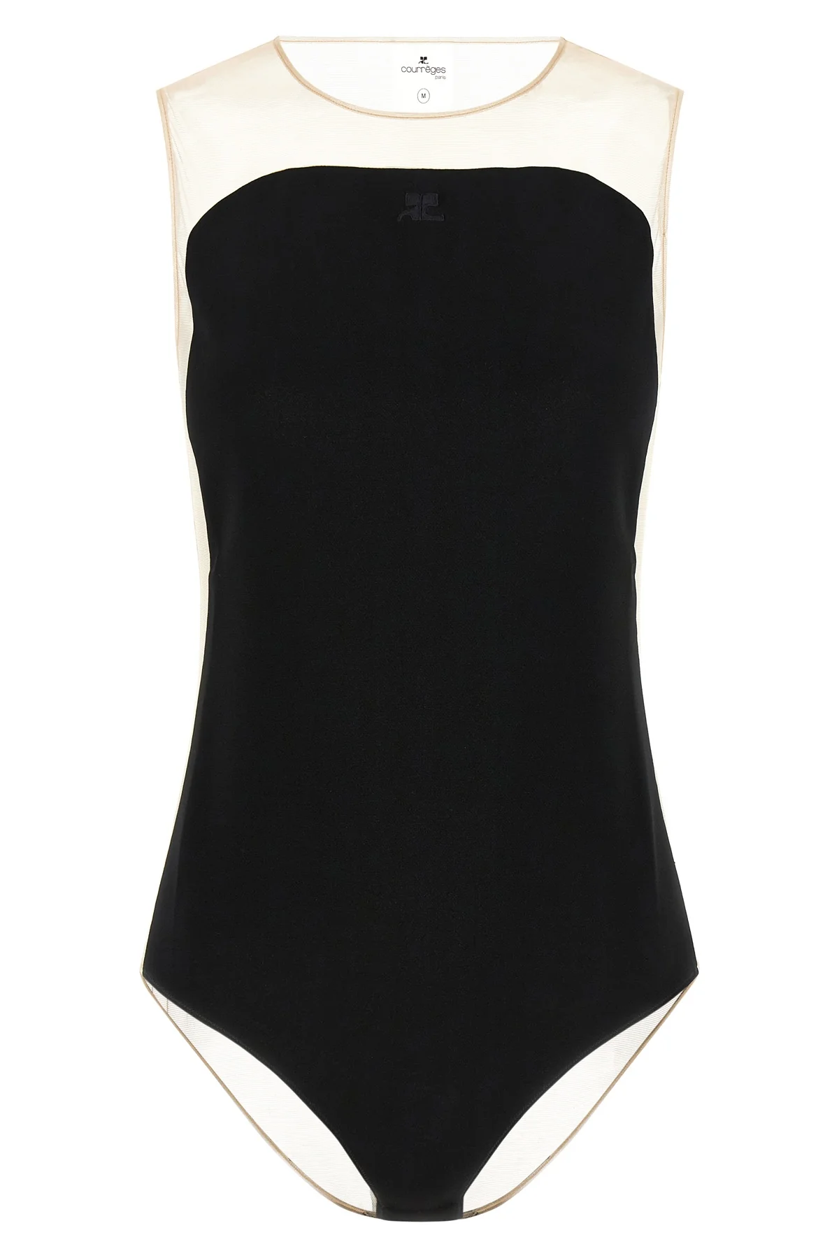 ilusion sunshiel bodysuit in transparent tulle