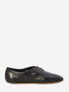 lace-up ballet flats