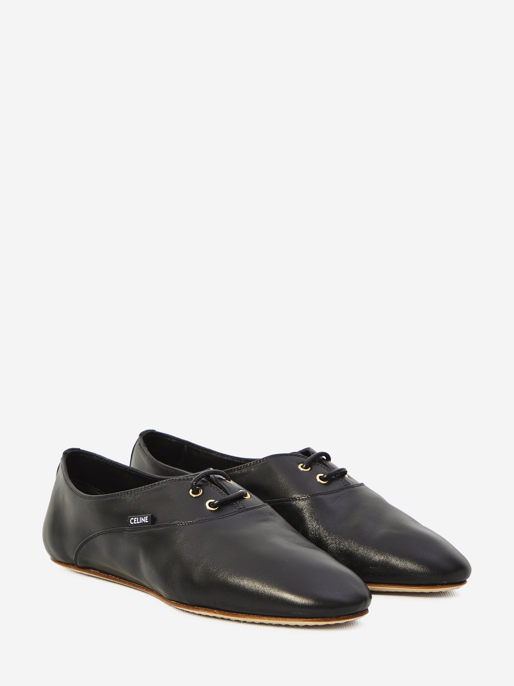 CELINE 36 lace-up ballet flats