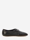 lace-up ballet flats