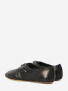 lace-up ballet flats