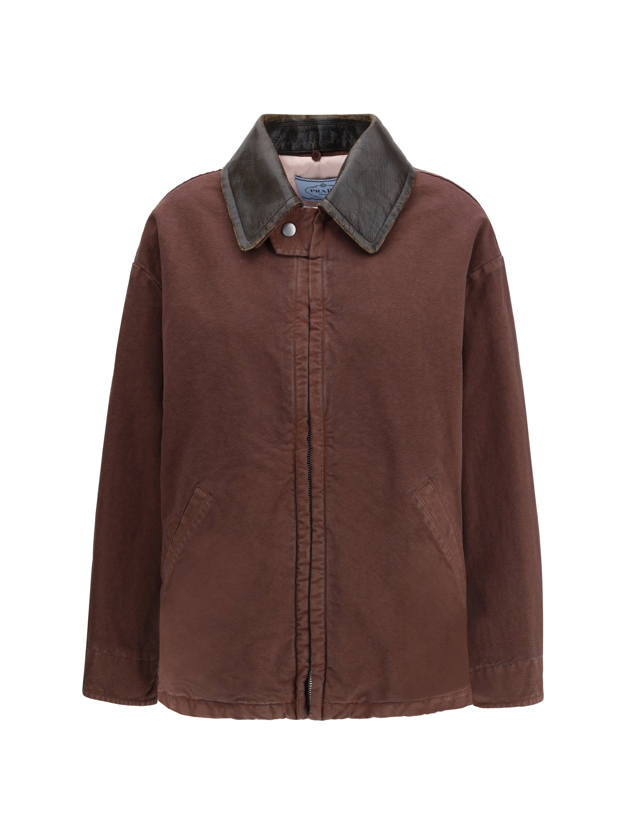 PRADA 38 canvas old peacoat