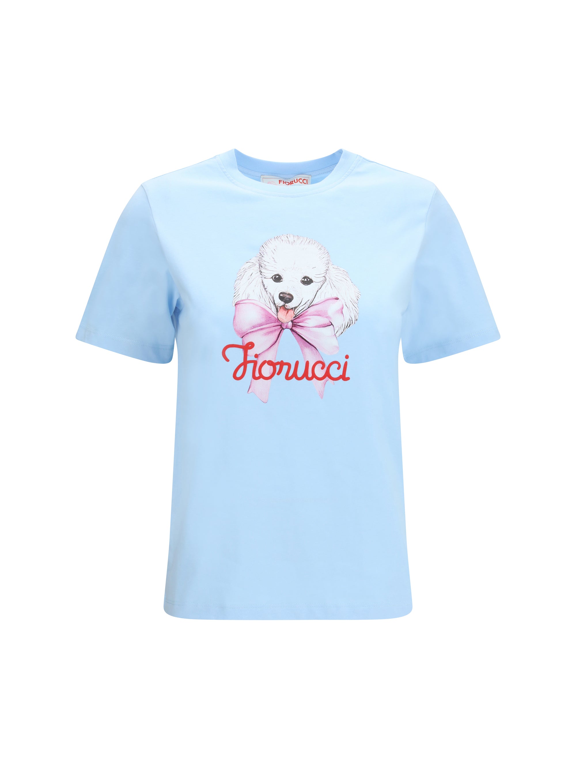FIORUCCI M regular poodle-logo t-shirt 