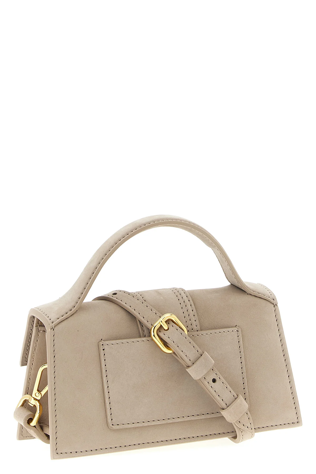 le bambino suede handbag