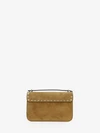rockstud small suede crossbody bag