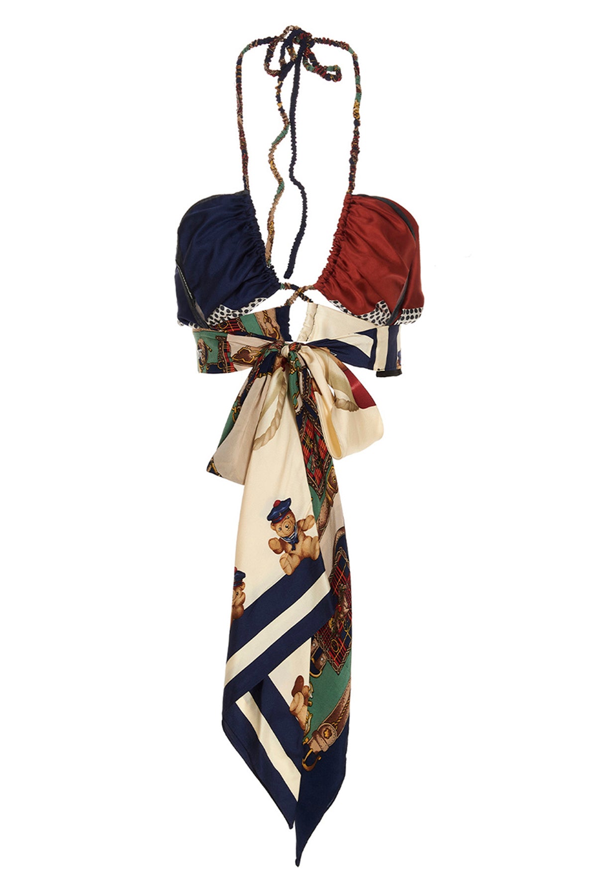 1/OFF OS designer scarf multicolor fabric top