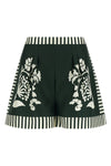 arjun shorts in panama patterned silk twill