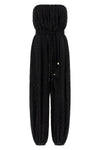 evening cotton and silk blend jumpsuit