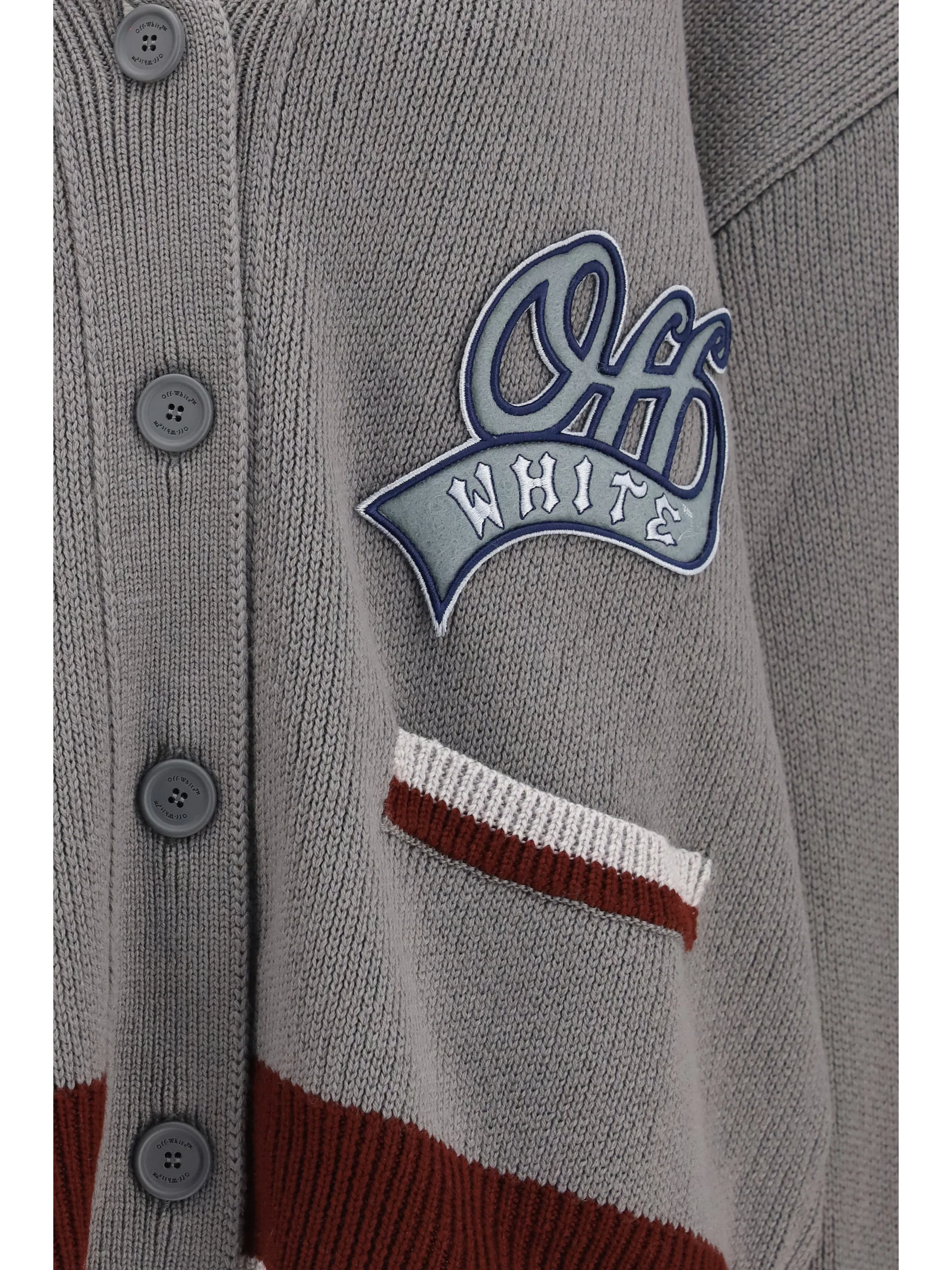 college varsity knit cardigan