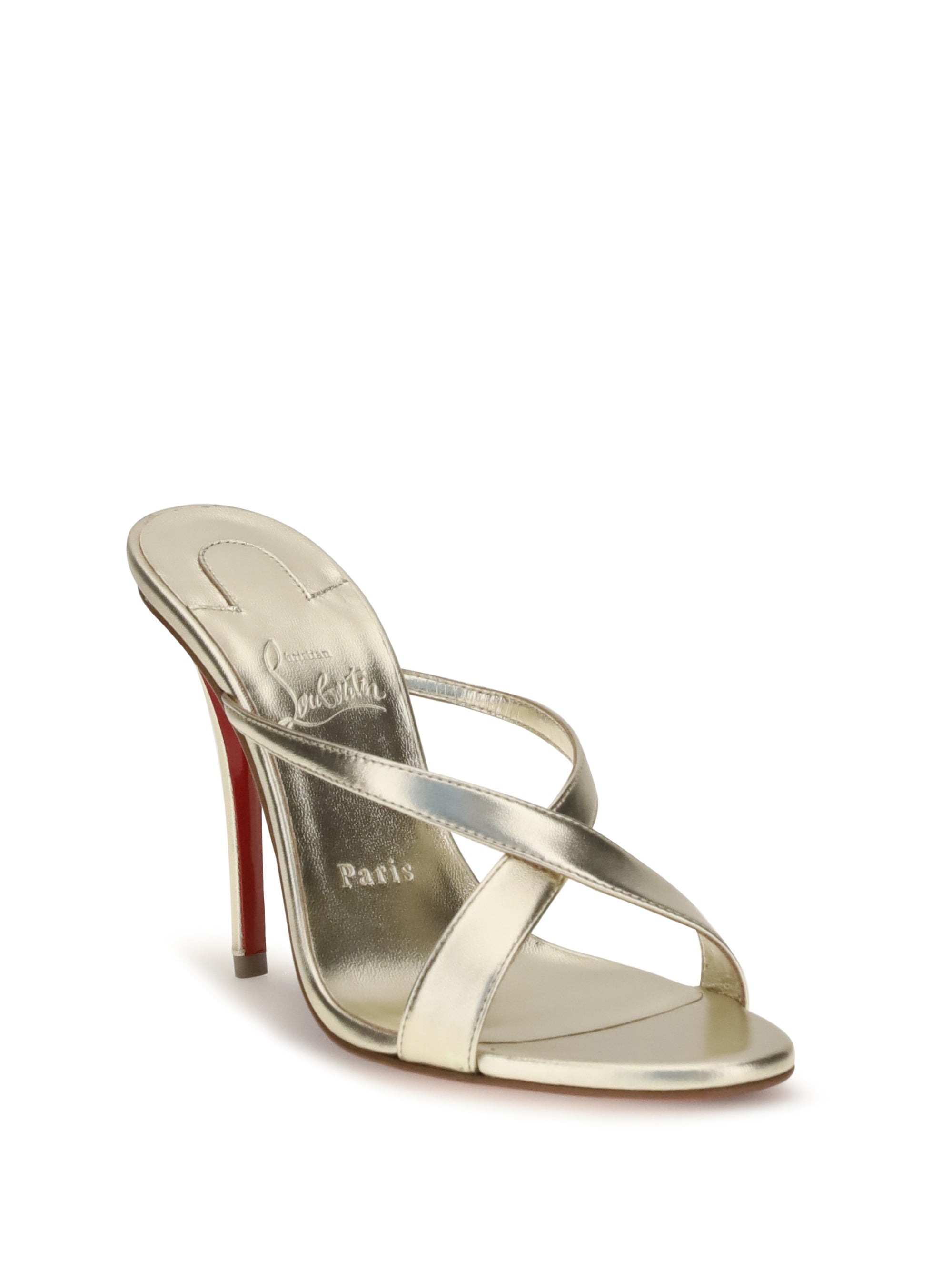CHRISTIAN LOUBOUTIN 36.5 mulazee cross mule sandals