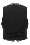 houndstooth wool blend waistcoat