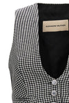 houndstooth wool blend waistcoat