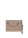 rockstud pouch in leather