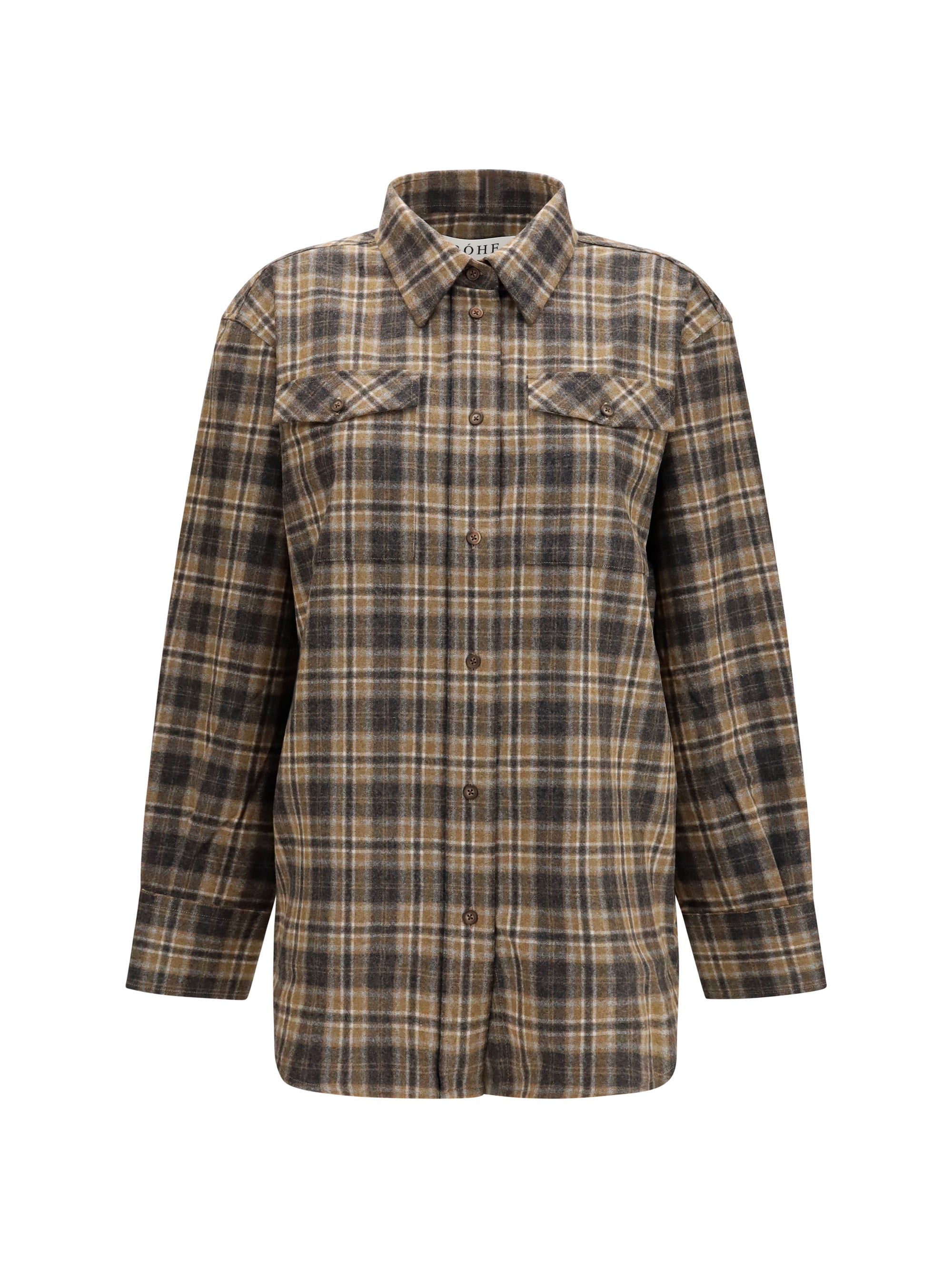 ROHE 34 check western shirt