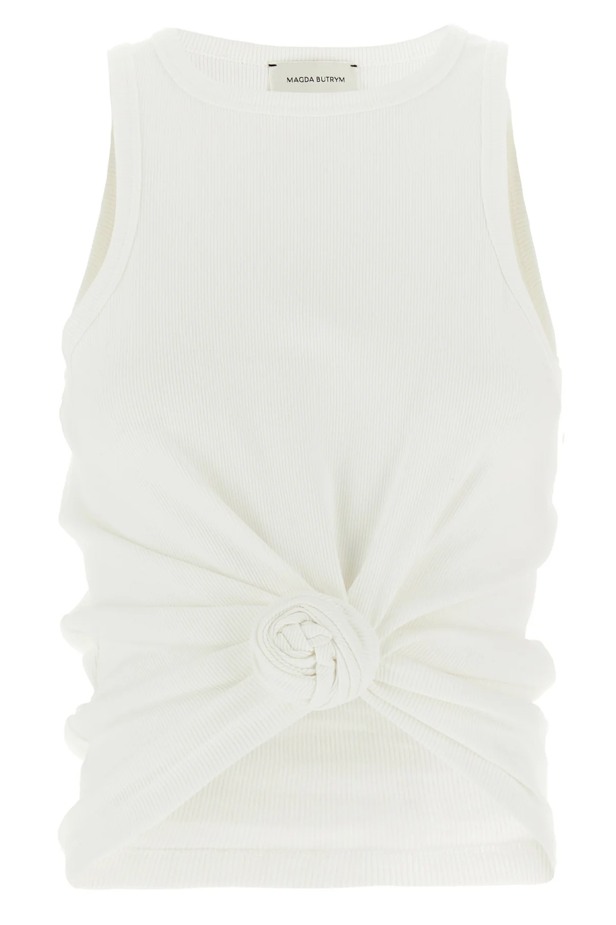 MAGDA BUTRYM 32 02 ribbed stretch cotton top