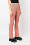 patterned cotton jacquard blend pants