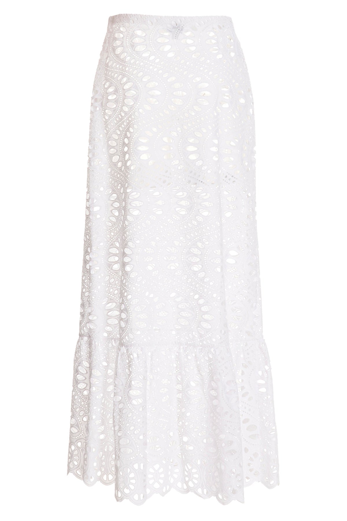 GIAMBATTISTA VALLI L gonna lunga macramè in cotone