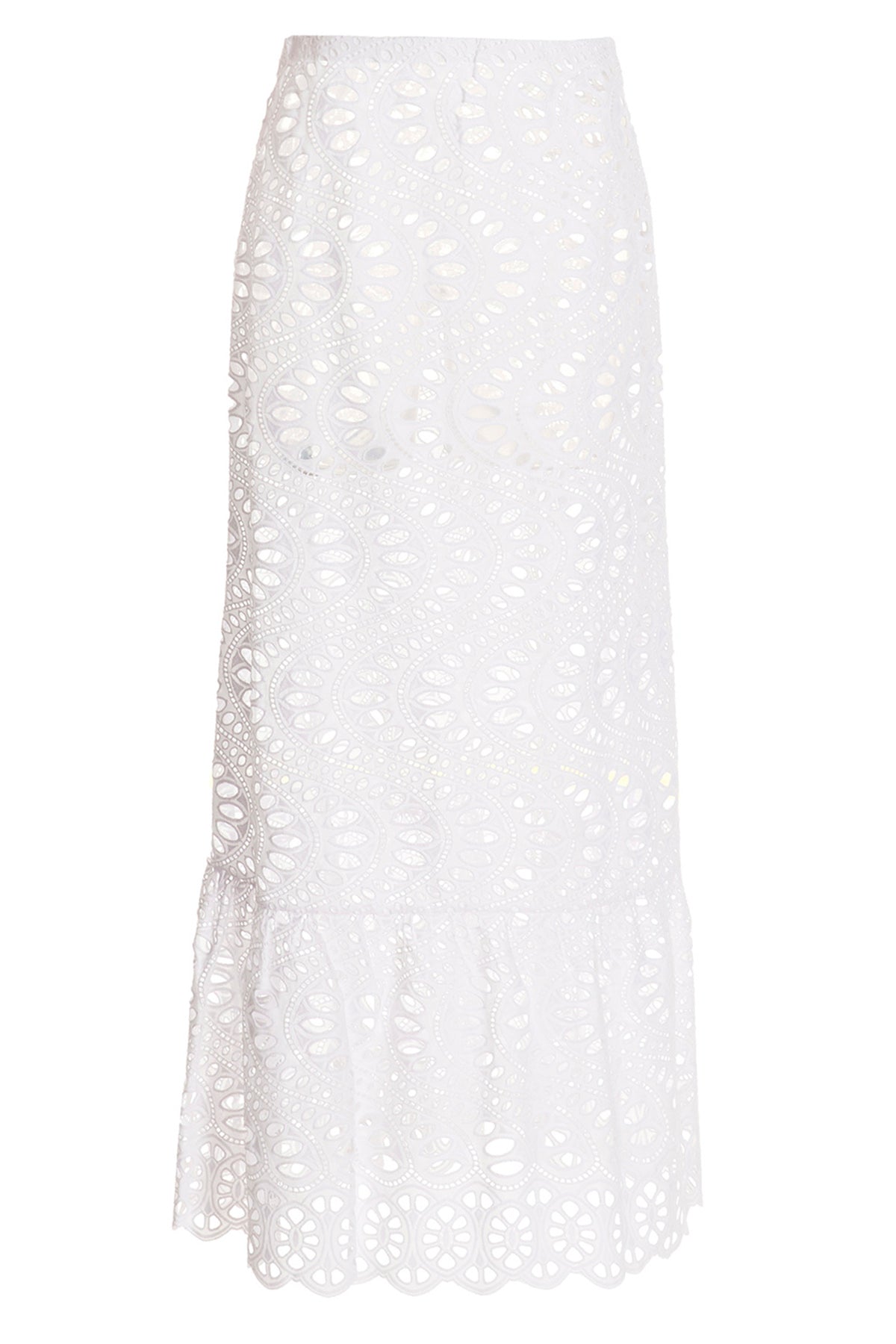 GIAMBATTISTA VALLI L gonna lunga macramè in cotone