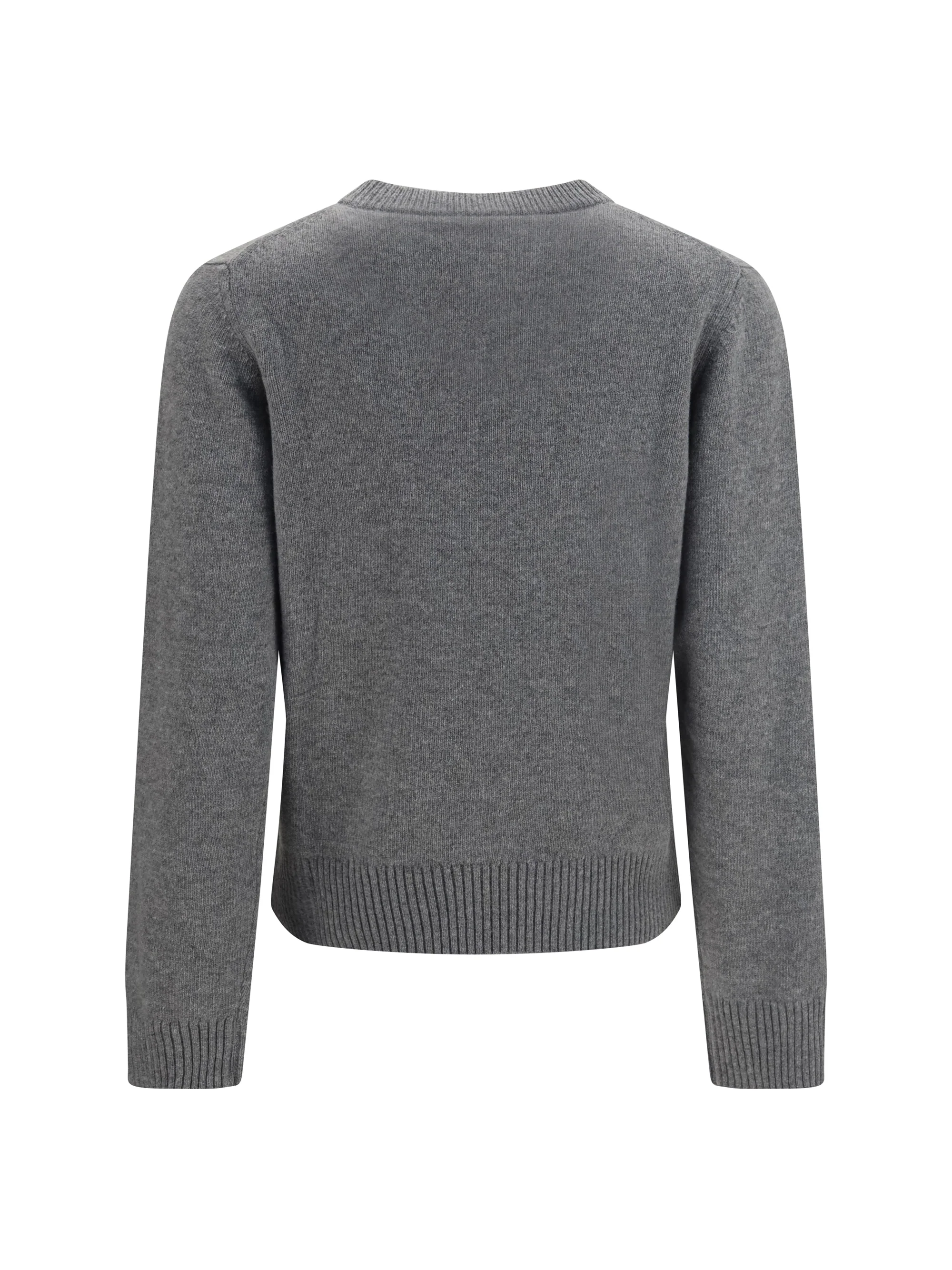 GANNI M teddy wool crewneck sweater