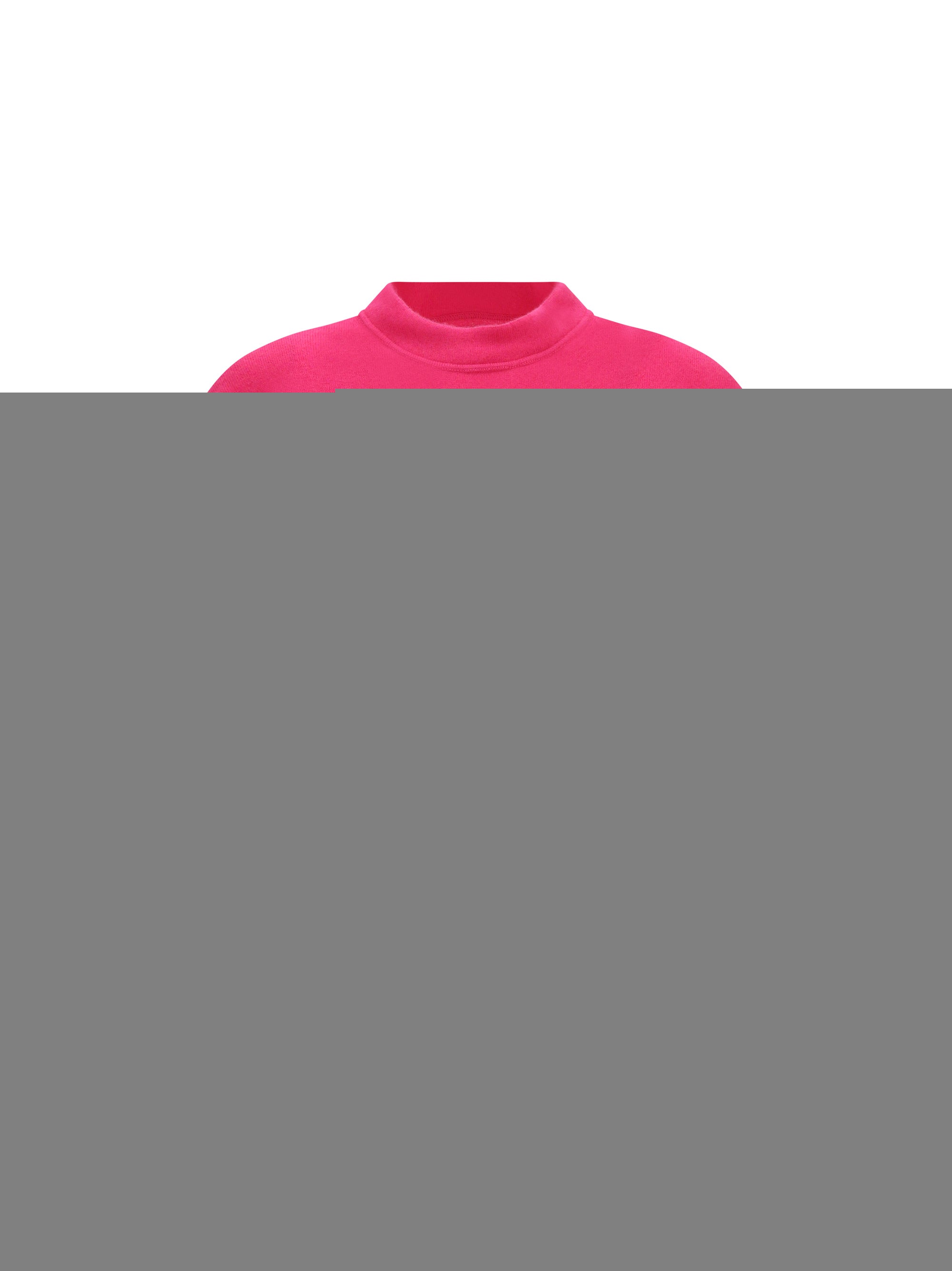 cropped t-shirt with round neckline