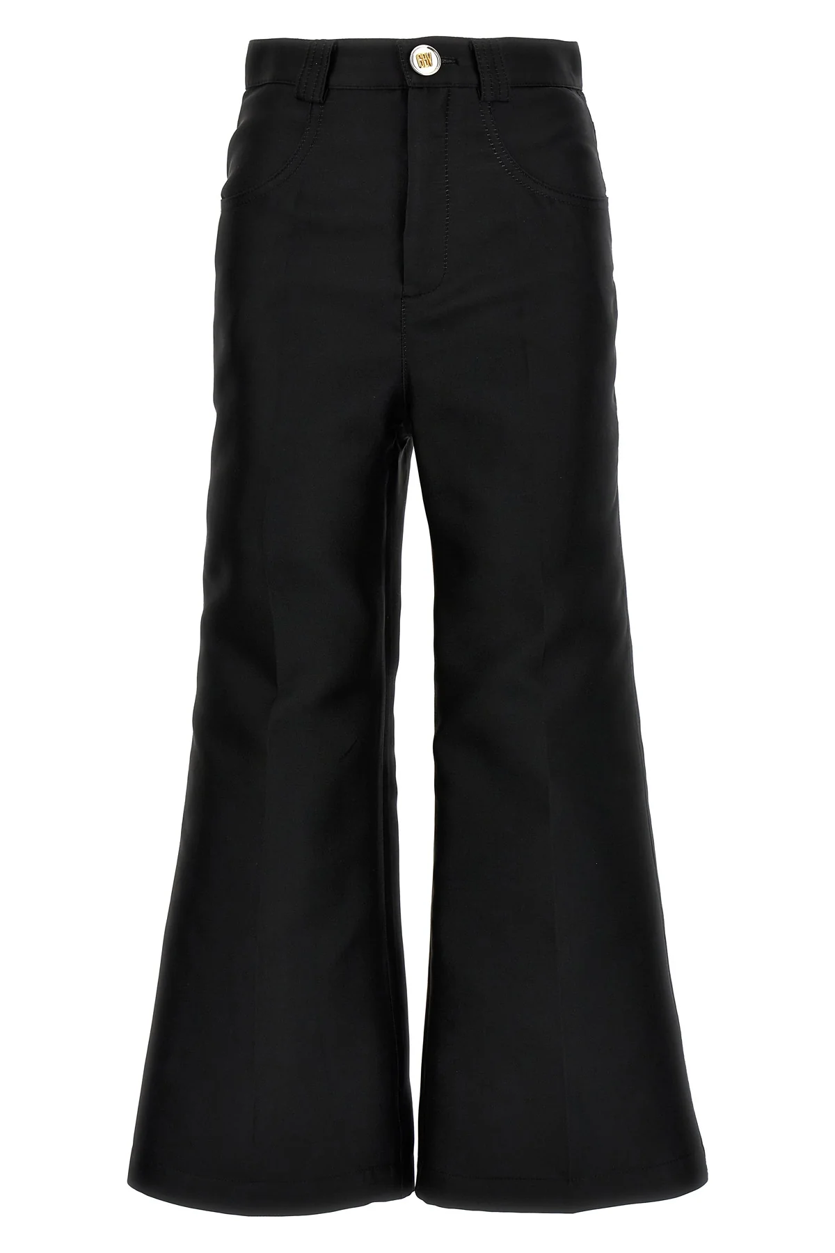 GIAMBATTISTA VALLI 40 cropped silk blend pants