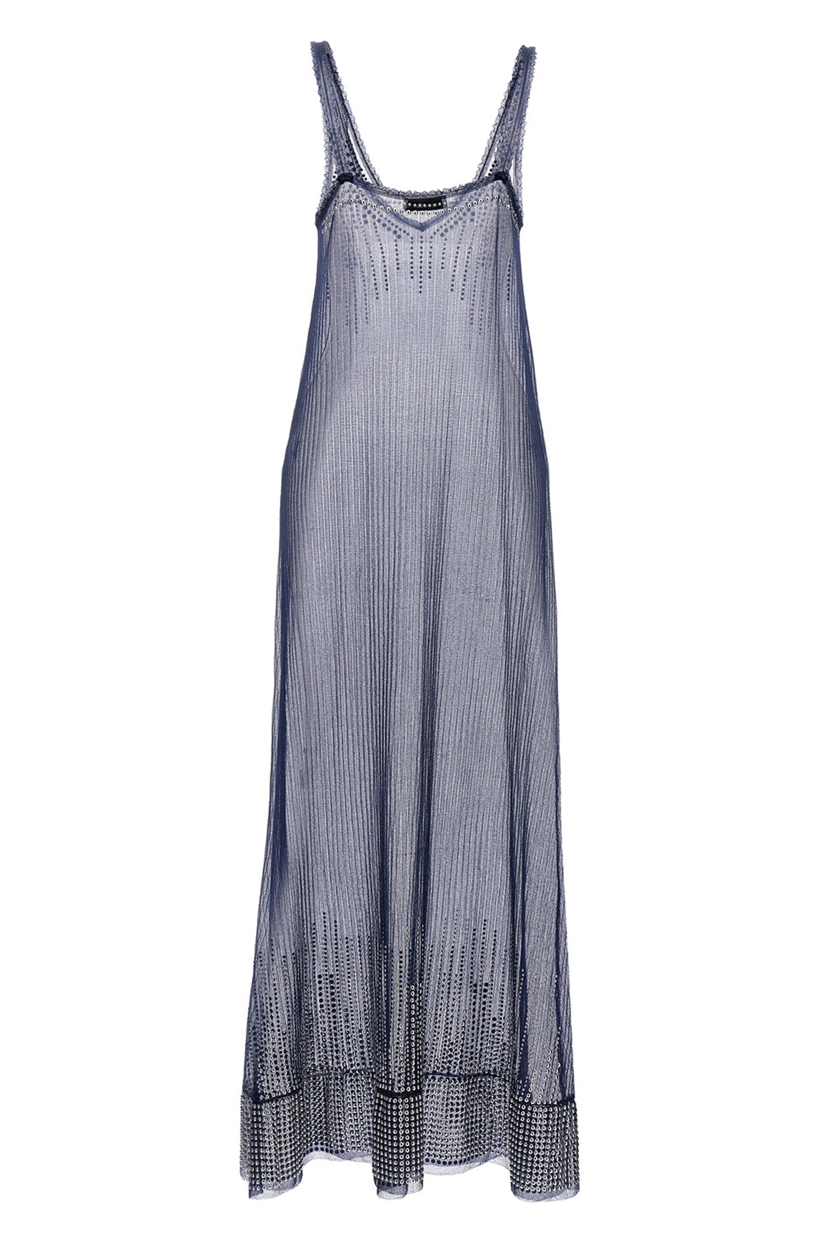 transparent mesh fabric dress