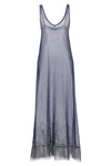 transparent mesh fabric dress