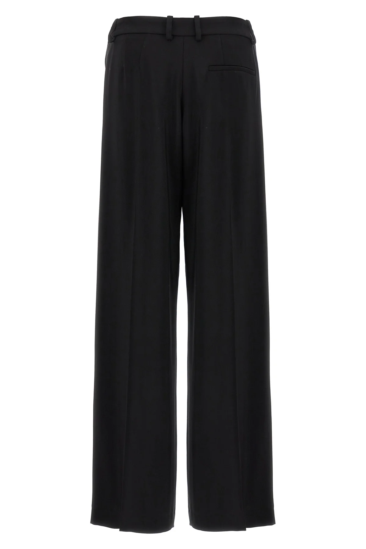 cut-out wool blend pants