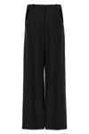 cut-out wool blend pants