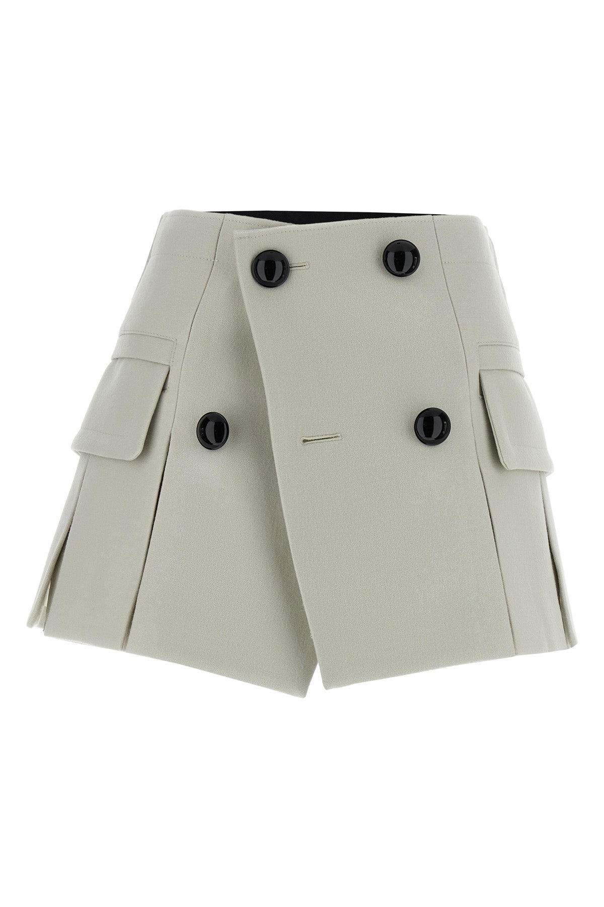 SACAI 2 melton wool skort