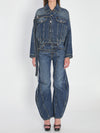 strap jeans in denim