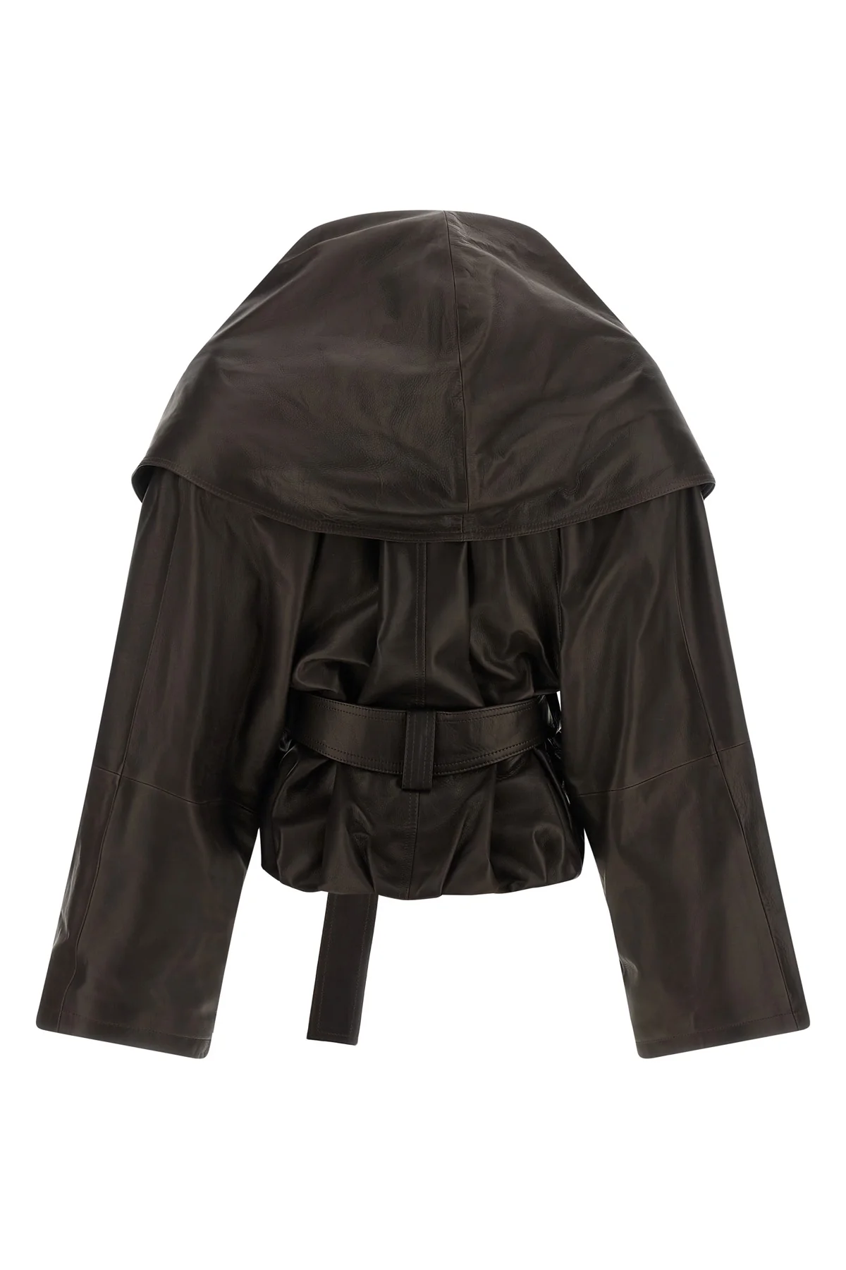 the magda butrym jacket redefines the volumes of outerwear through a sculptural