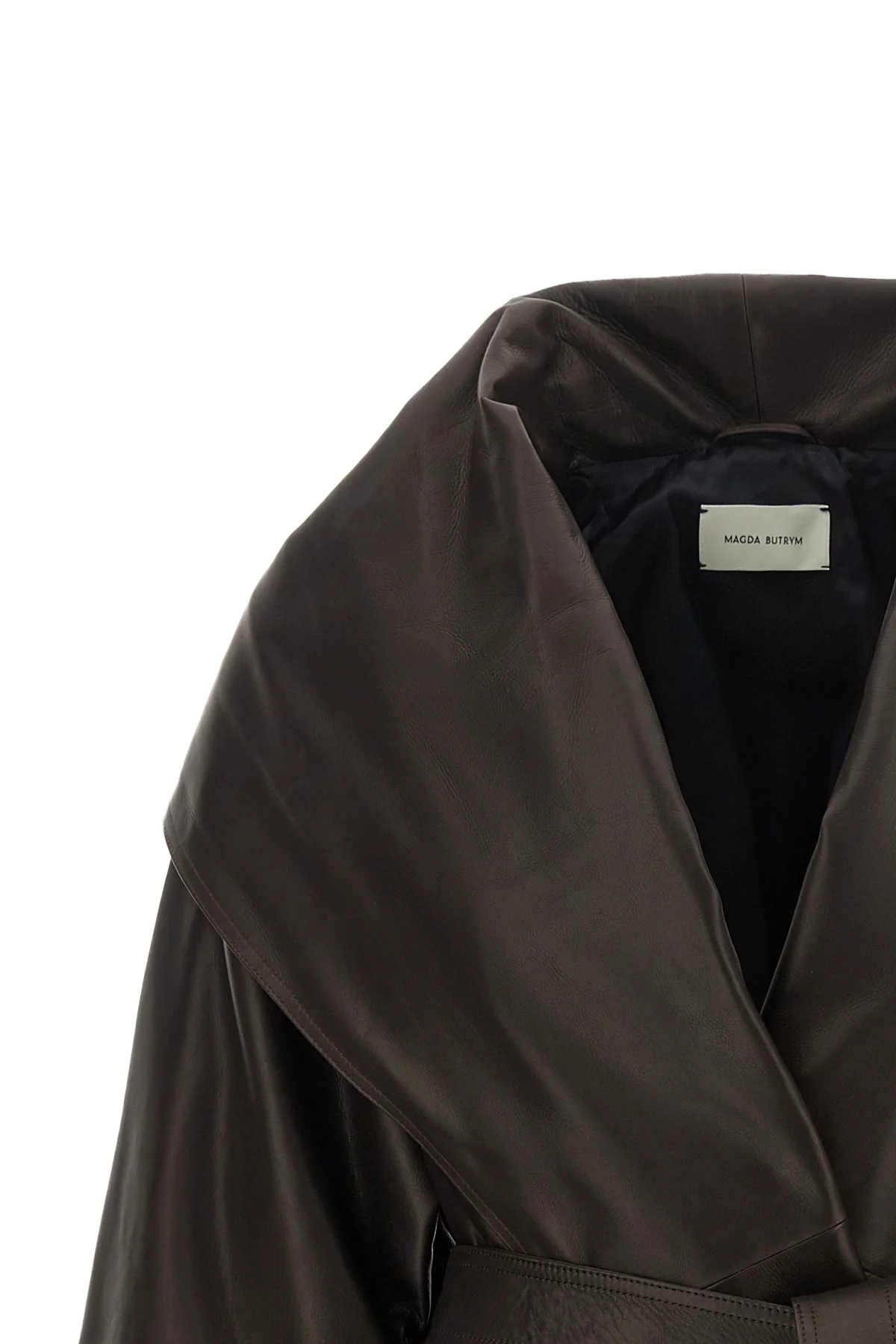 the magda butrym jacket redefines the volumes of outerwear through a sculptural