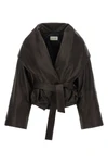 the magda butrym jacket redefines the volumes of outerwear through a sculptural