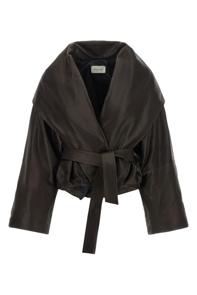 the magda butrym jacket redefines the volumes of outerwear through a sculptural