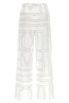 toteme light cotton blend pants embroidered