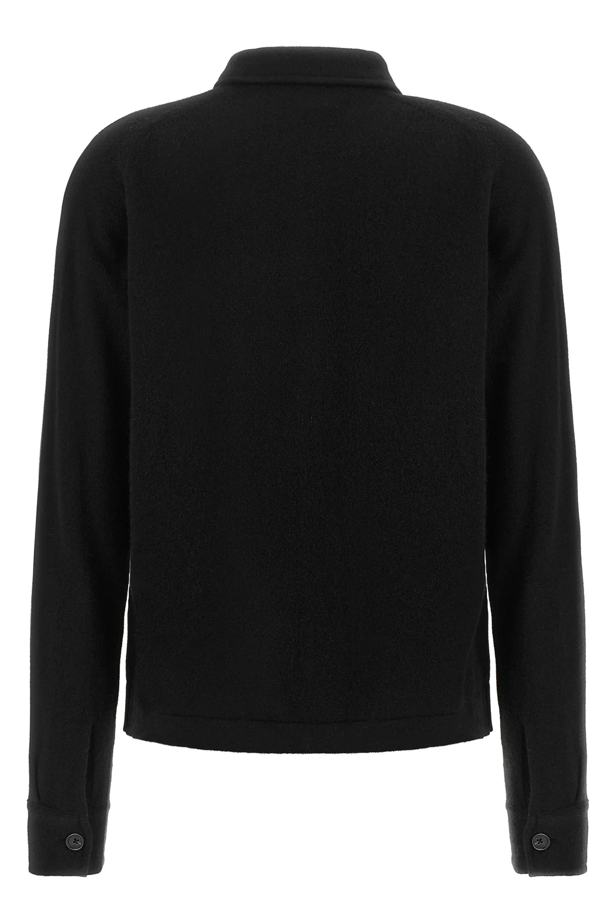 the toteme shirt redefines the codes of knitwear through a hybrid and structured