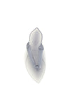 satin flip-flop sandals