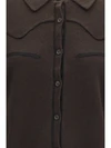 cropped western cashmere shirt