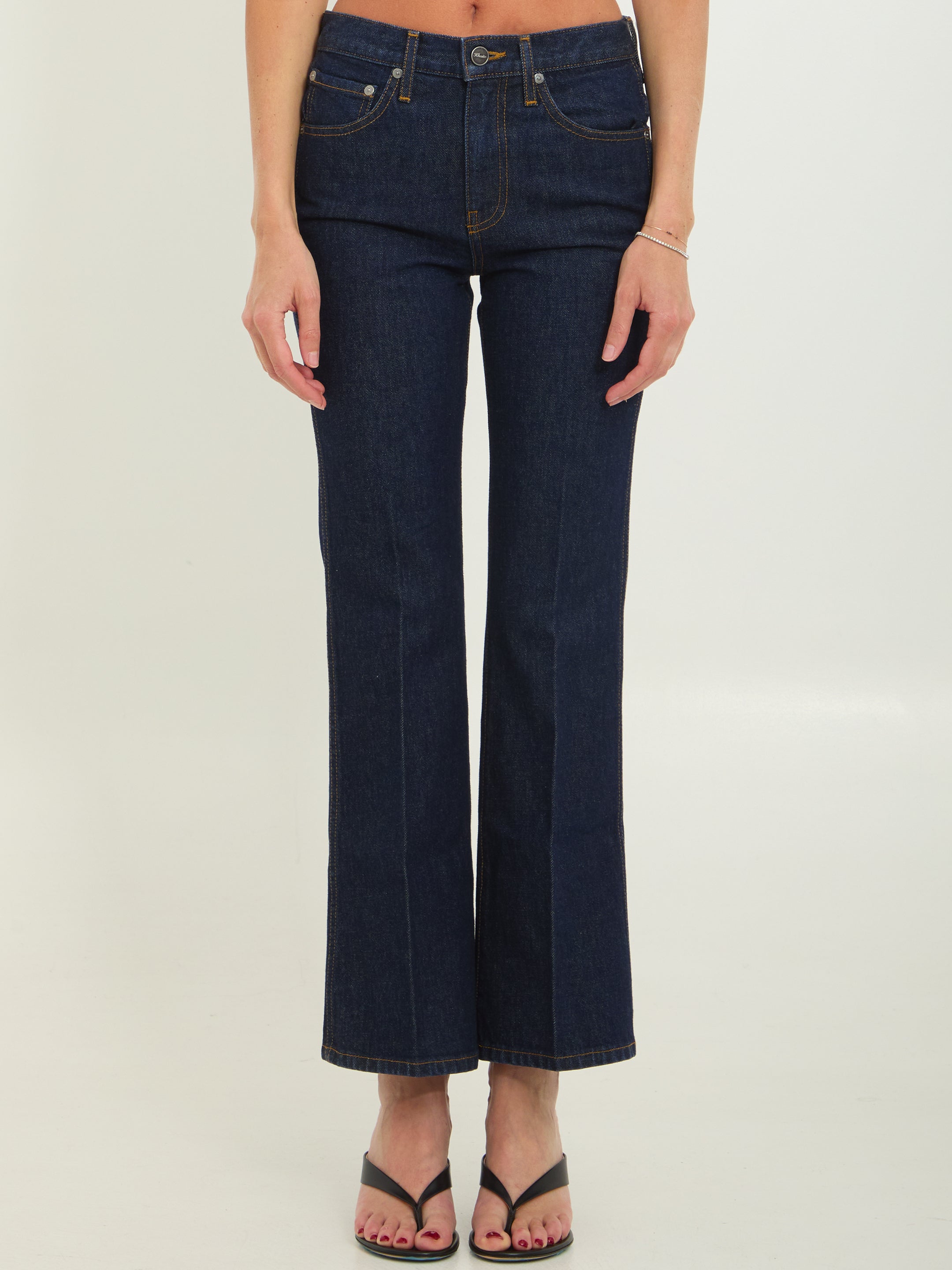 KHAITE 24 clara flare jeans