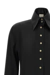 the ivy khaite shirt defines contemporary tailoring through an elongated and p