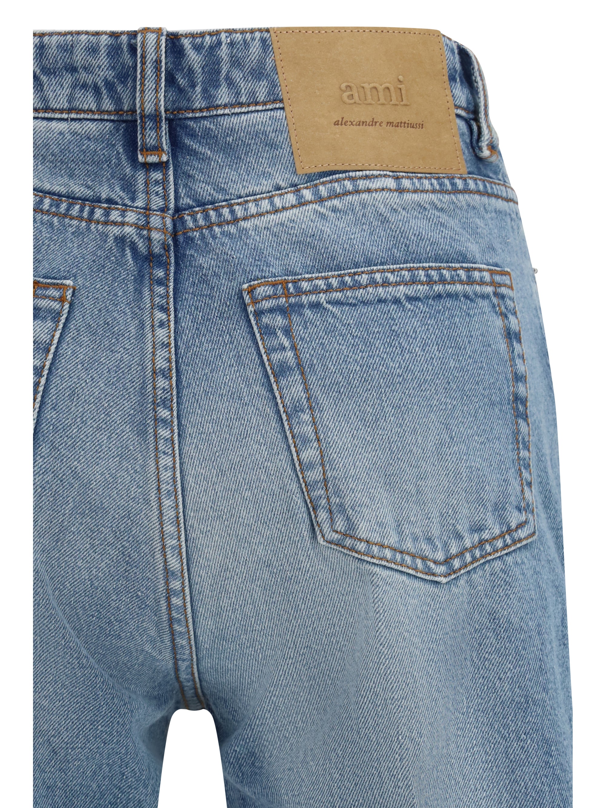 flared jeans in denim