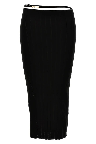 la jupe pralù high-waisted stretch viscose skirt
