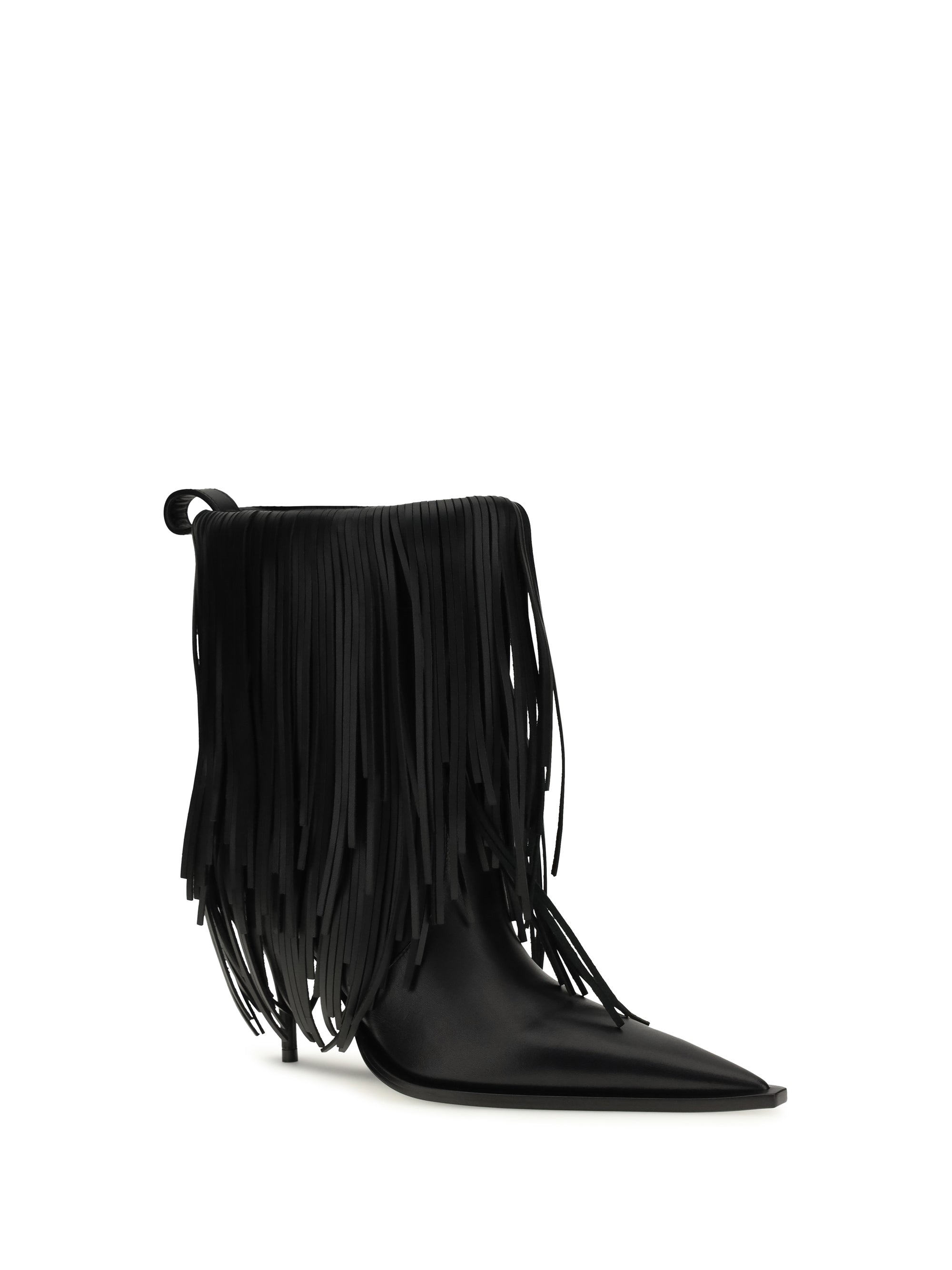 avenue fringe ankle boots