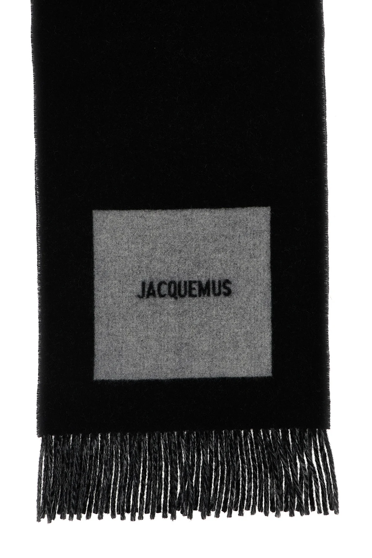 JACQUEMUS OS virgin wool lecharpe rond carré scarf