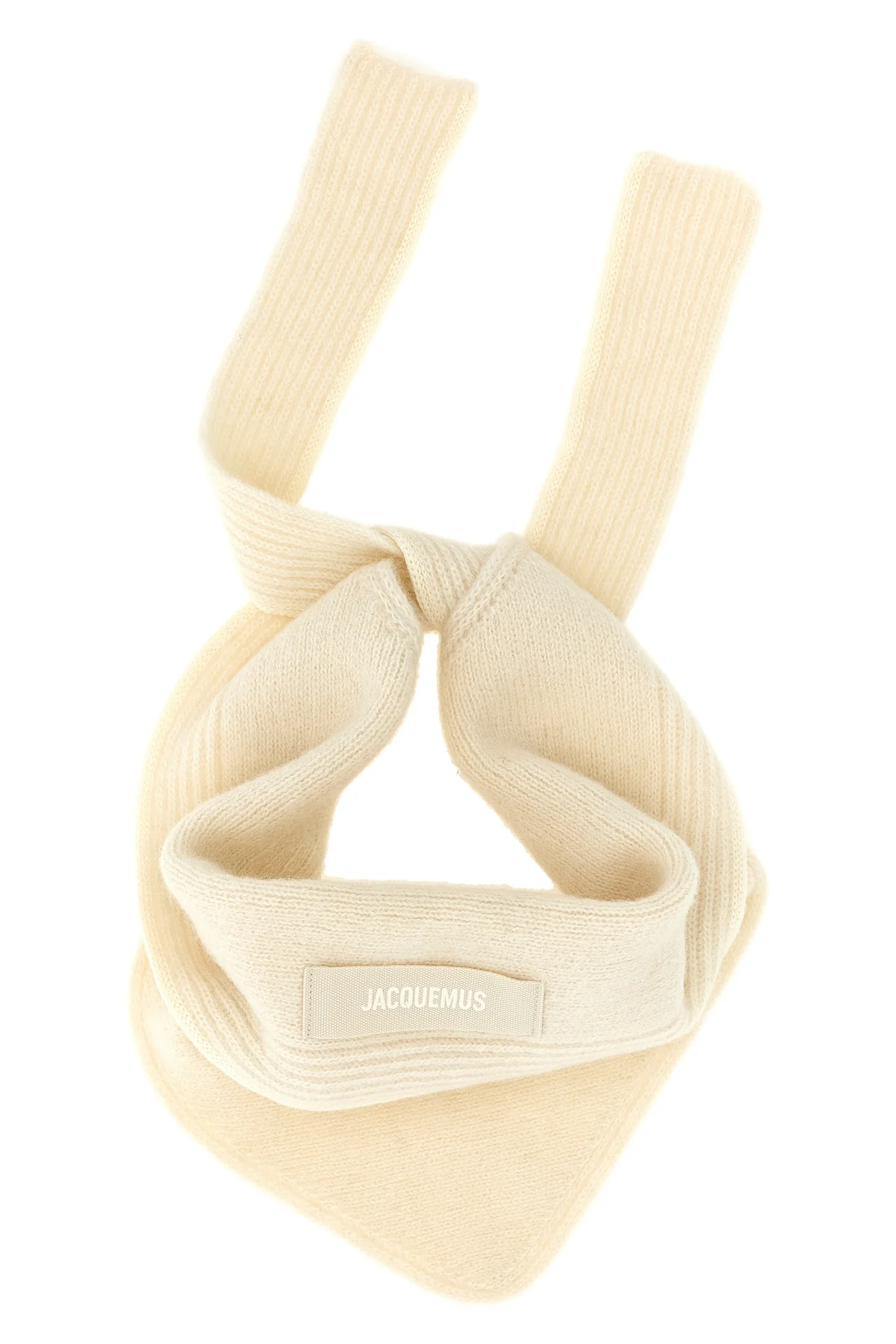 JACQUEMUS OS the jacquemus le chale gros-grain bandana defines a new perspective on winter